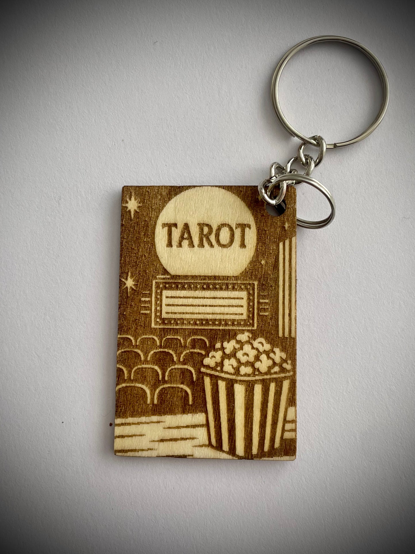 Slasher Tarot Keychain – Jason-Inspired Gothic Accessory