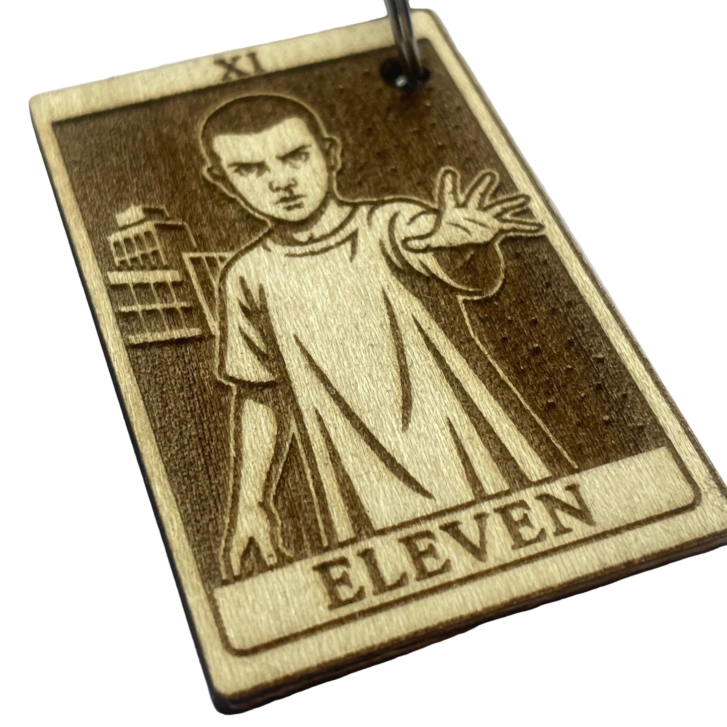 Handmade Tarot Keychain – Eleven Stranger Things Inspired