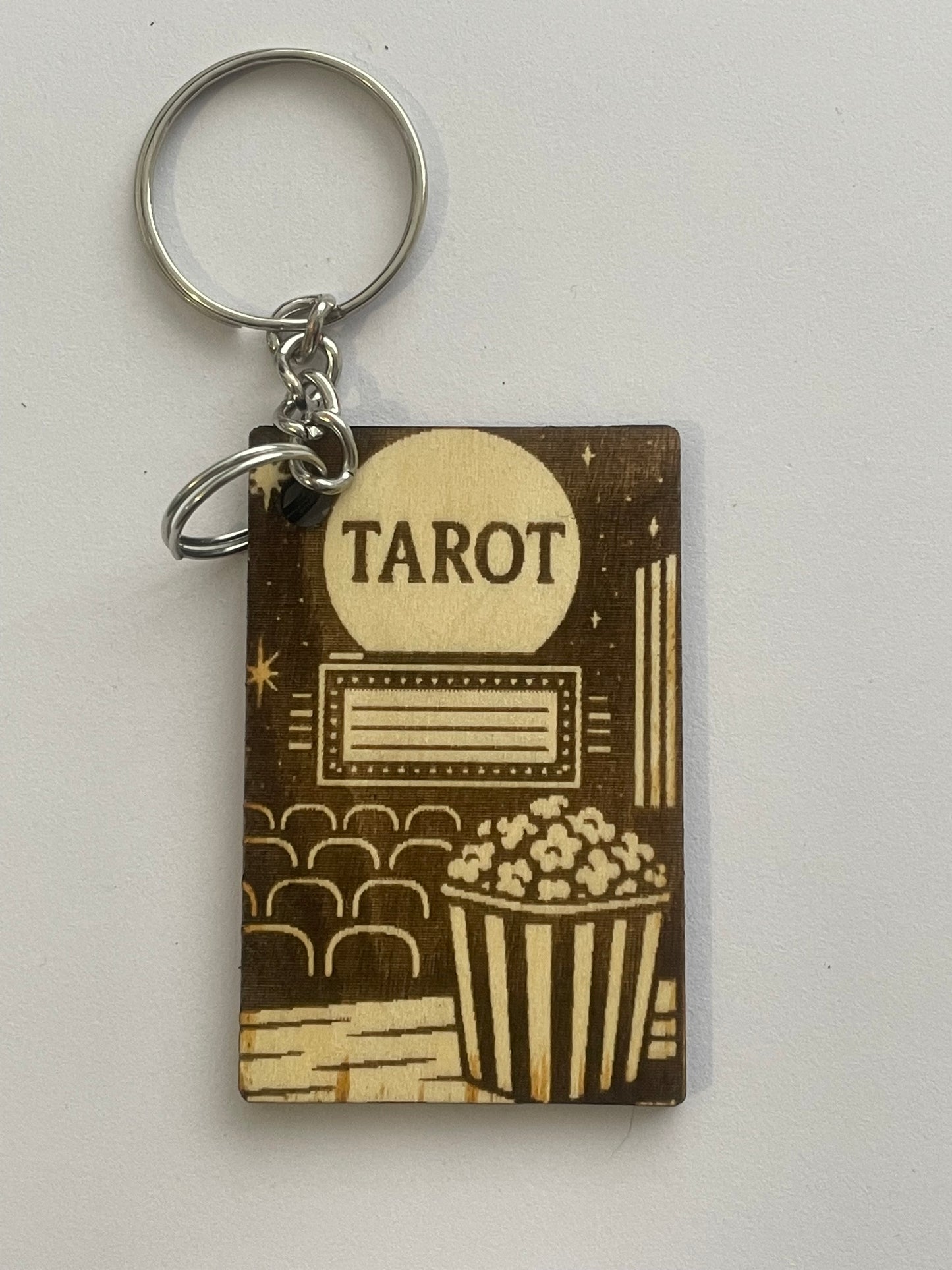 Wednesday Addams Gothic Keychain – Tarot Inspired Gift