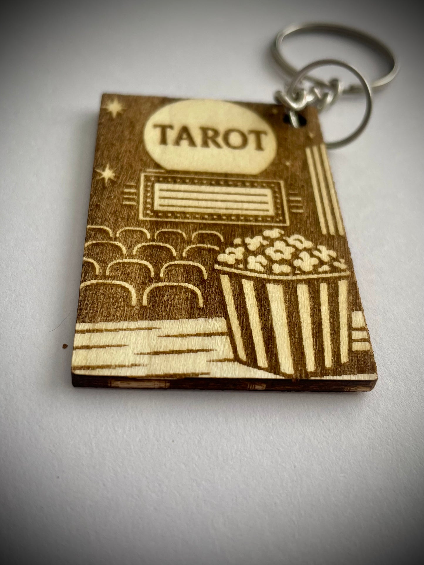 Slasher Tarot Keychain – Jason-Inspired Gothic Accessory