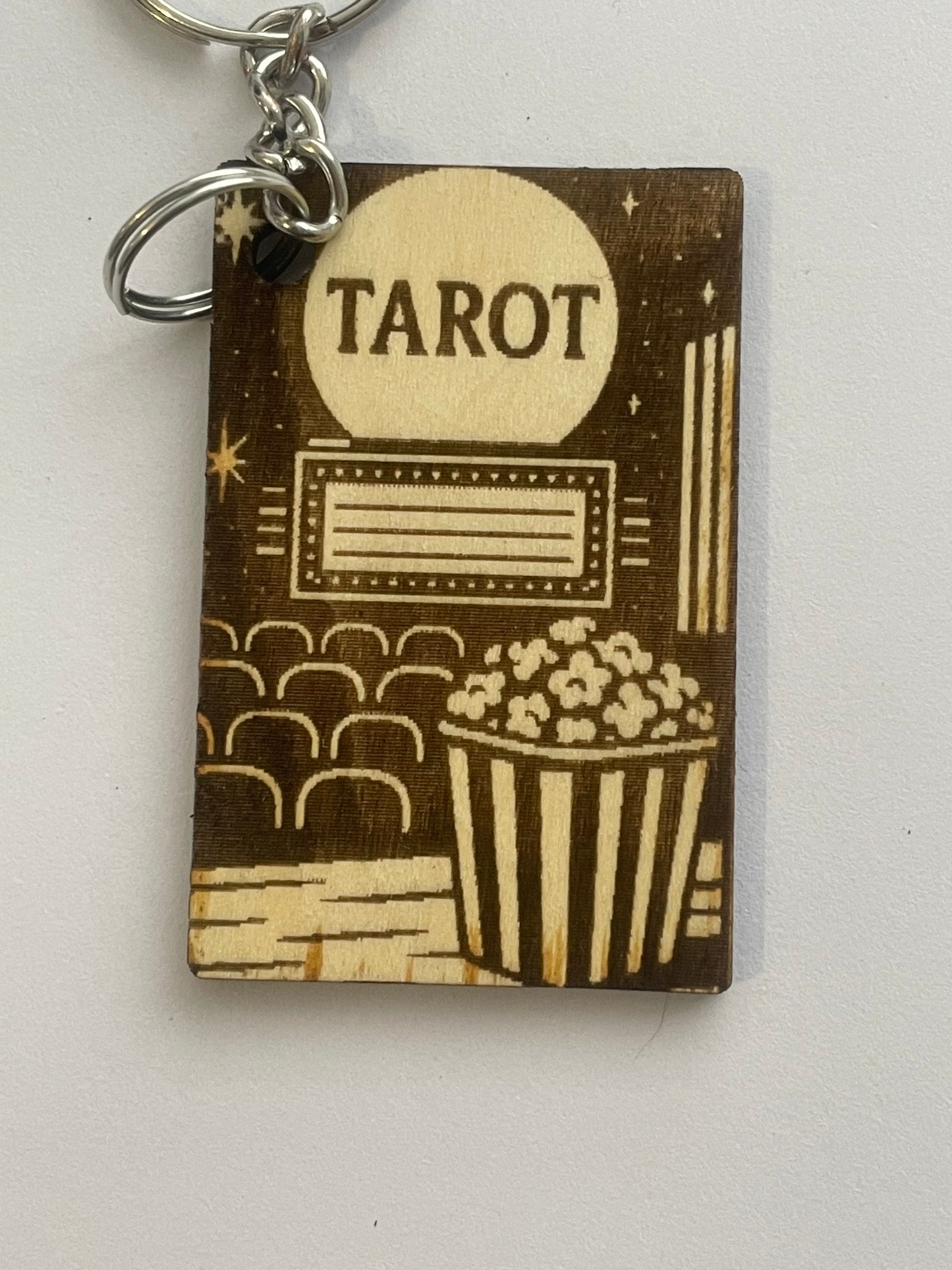 Wednesday Addams Gothic Keychain – Tarot Inspired Gift