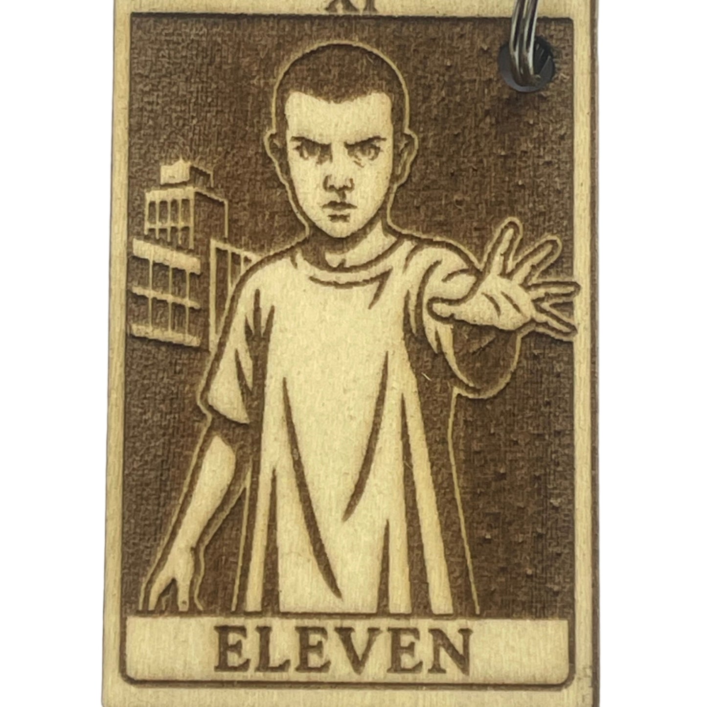 Handmade Tarot Keychain – Eleven Stranger Things Inspired
