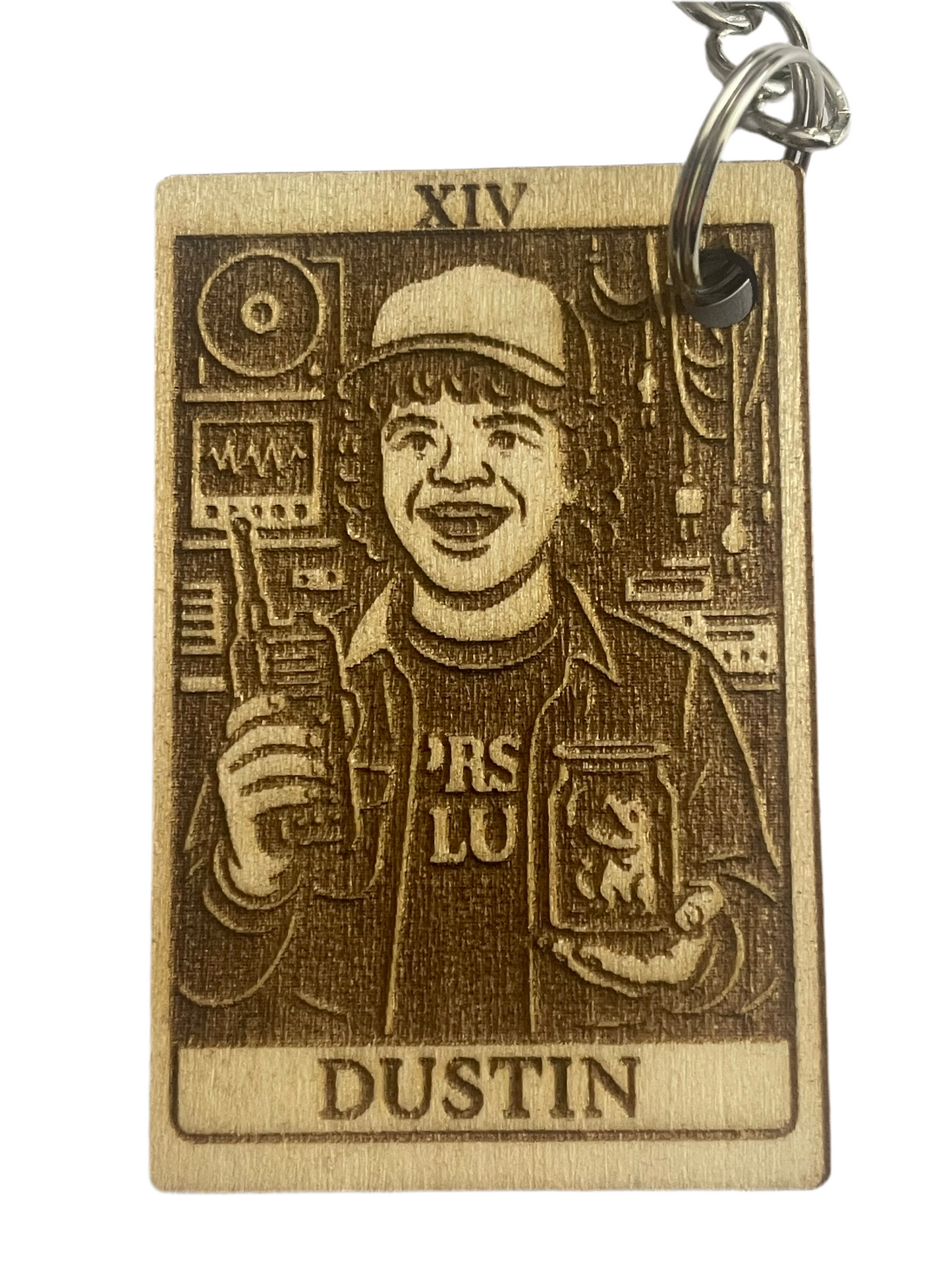 Handmade Tarot Keychain – Dustin Stranger Things Inspired