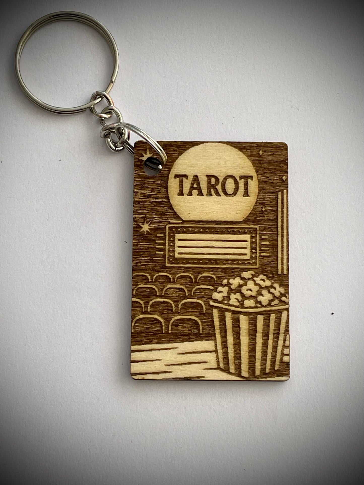 Gothic Tarot Keychain – Beetlejuice Inspired Bio-Exorcist Gift