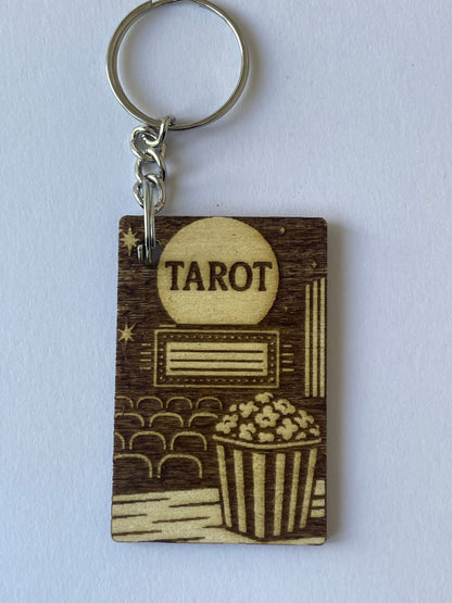 Wooden Tarot Keychain – Sandworm Beetlejuice Inspired