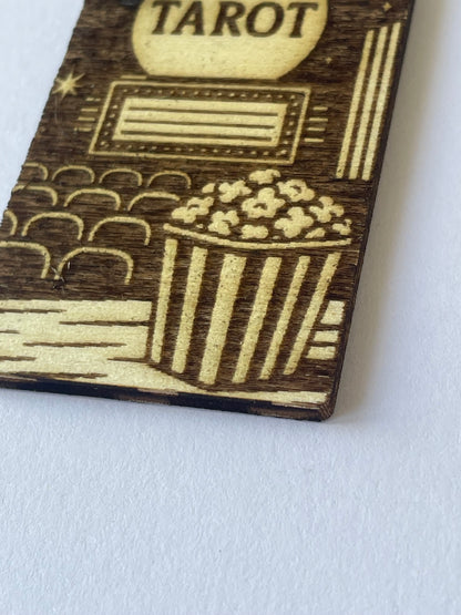 Wooden Tarot Keychain – Sandworm Beetlejuice Inspired
