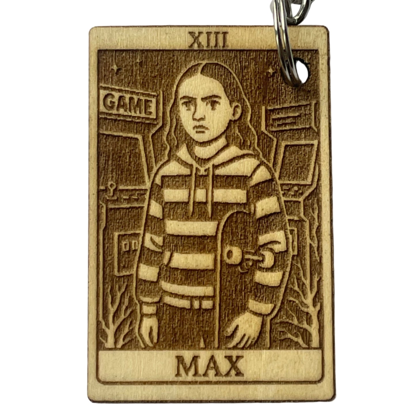 Handmade Tarot Keychain – Max Stranger Things Inspired Gift