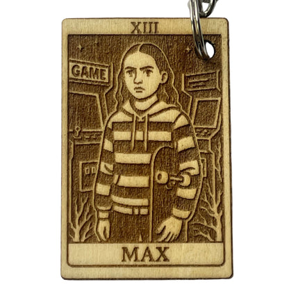Handmade Tarot Keychain – Max Stranger Things Inspired Gift