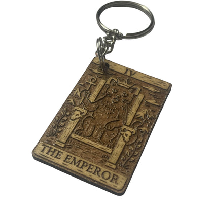 Keychain with 'The Emperor' design on a white background