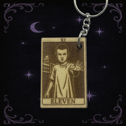 Handmade Tarot Keychain – Eleven Stranger Things Inspired