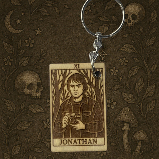 Handmade Jonathan Keychain – Hawkins Inspired Retro Gift