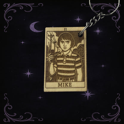 Handmade Mike Keychain – Hawkins Inspired Tarot Gift
